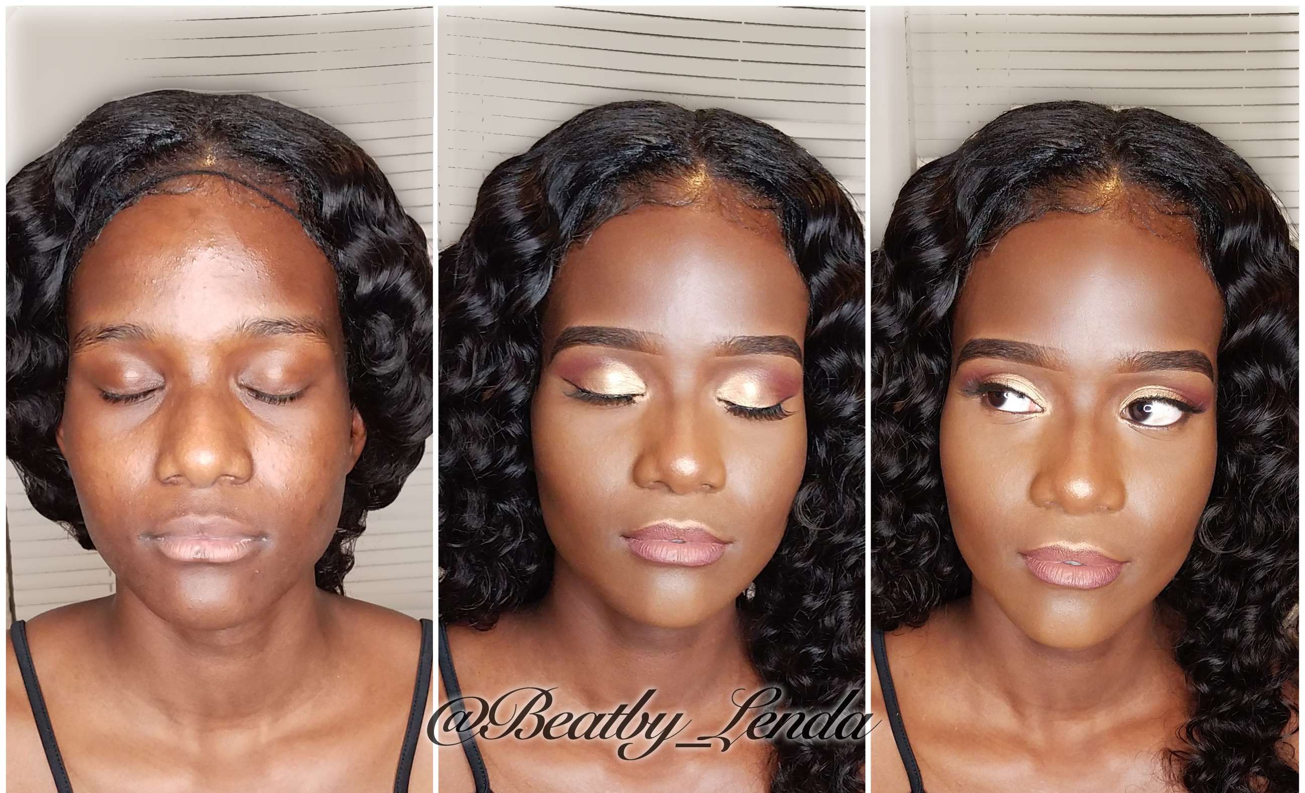 Gorgeous Before & After Party Makeup Look